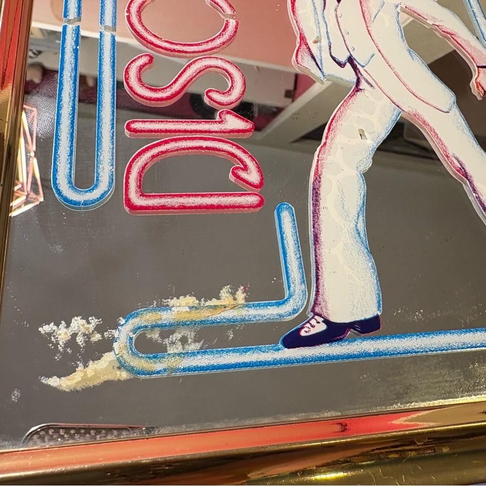 John Travolta Disco Wall Hanging Framed Mirror Art Dancing Saturday Night Fever - Picture 6 of 10